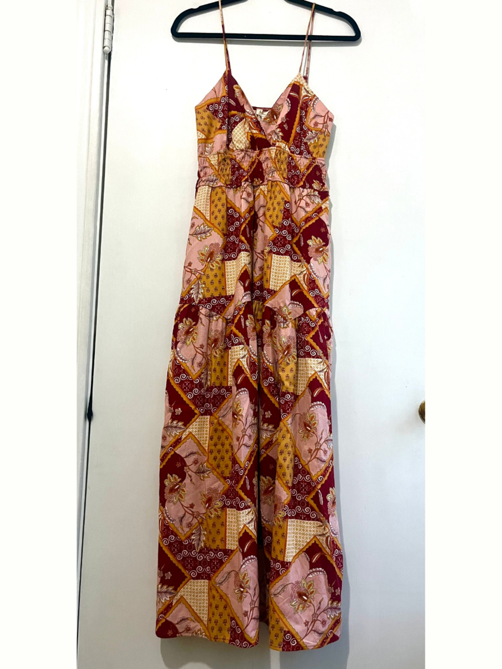 NWT Monteau Patchwork Maxi Dress